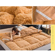 zyl Materasso Futon Trapuntato Multistrato Materasso Addensato 4 cm Materasso Imbottito Pieghevole Tatami Coprimaterasso Francese Velvet Sleeping Pad-b Queen2