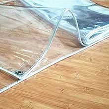 SHIJINHAO Tarpaulin Impermeabile Stanza di Sole Resistenti Resistenti A Prova di Pioggia Trasparente Nessuna Perdita d'Acqua Metallo Foro in PVC PVC Glass Molle, 15 Taglie