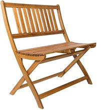 SAM® Panca in Legno di Acacia Blossom, levigata e oleata, Mobile da Giardino in Legno, Pieghevole, Certificato FSC® 100%, Legno massello, Esemplare Facile da Pulire