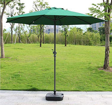 LXLA Ombrellone 2,7 M / 9 Piedi Ombrellone da Giardino, Ombrellone da Esterno in Acciaio con Manovella e 8 Stecche, Ombrellone Protettivo UV per Balcone/Piscina/Pesca/Cortile/Spiaggia