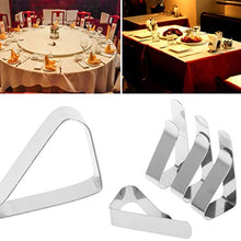 AERVEAL Clip per Morsetto, 4 Pezzi Tovaglia per tovaglia Clip per Morsetto per Matrimonio in Acciaio Inossidabile