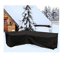MLXIUXIU Copertura per mobili da esterni, impermeabile, a forma di L, per divano da giardino, a forma di L, per divani a forma di sinistra, 286 x 222 cm, a forma di V
