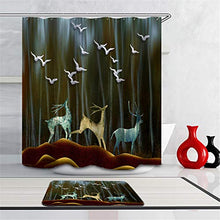 LIYAN Combinazione Bagno. Immagini Chiare E Colori Vivaci Rendono Il Tuo Bagno Pieno di Vita. Accessori da Bagno. creatività. Renna. Uccello.
