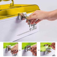 MYHZH First Aid Box Serratura Medicina Storage Box col Bambino Sicuro della Serratura 31.5X19.5X18.5 cm (Arancione)