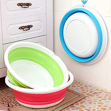 Portable lavaggio multifunzionale Round Up Bowl esterna Bagno Lavabo pieghevole benna Bacino portatile pieghevole Lavabo for uso domestico lavanderia lavaggio dell'automobile Camping viaggio Lavabo fo