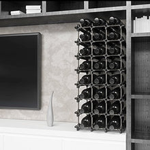 NOOK Portabottiglie di Vino Piccolo Kit 9 - Scaffale Portabottiglie con Sistema Modulare - Pratica Cantinetta Portabottiglie, argento, acciaio inox