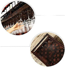 DJSMjbj - Portabottiglie da vino in stile americano, stile industriale, da appendere a vento, porta bicchiere da vino rosso, telaio a testa in giù, facile da installare (dimensioni: 100 cm)