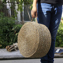 LTINN Cuscini di Paglia, Spessi pastorali circolari Intrecciati a Mano, tappetini in Rattan meticolosi e compatti per la Cerimonia del tè, tappetini per Yoga da Meditazione, Forte praticità