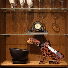 shh Semplice e Creativo Leopardo Cremagliera Del Vino Rosso Salotto Mobile Tv Armadietto Del Vino Decorazione Della Casa Camera Creativa Artigianato Camera da Letto Decorazione 30,6 * 12,1 * 24,8 cm