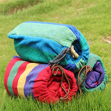 DOITOOL amaca tela singola persona amaca in cotone per veranda veranda giardino cortile sdraio all'aperto (blu)