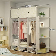 semplicità 3-Guardaroba Locker Scarpe-Bit Archivi Rimovibili di Plastica 12-Porta 3-Gitter Angolo Scaffali Abbigliamento Home Camera 147X47X165CM MXJ61