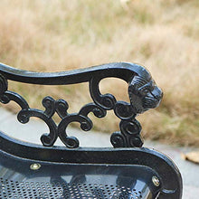 GaoF Panchine da Giardino in ghisa Metallica, panchine in Rete Metallica per terrazze da Giardino all'aperto, sedie da Giardino Decorative con Schienale e braccioli, per terrazze, terrazze e balconi