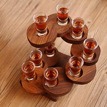 GZA Supporto per Tazza A 9 Fori Pallottola Deformabile in Legno Massello Creativo Portabicchieri da Salotto Soggiorno Sala da Pranzo Decorazione della Cucina