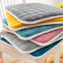 Dieluny, cuscini per sedia da pranzo con cravatte, cuscino quadrato per interni ed esterni, mobili da giardino, traspiranti, antiscivolo, per sedie per alimenti, blu, 40 x 40 cm