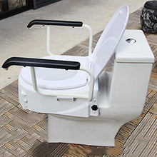 Maniglioni da Bagno Toilet corrimano Raised Toilet Seat con Il Coperchio Regolabile Toilet Seat con Il bracciolo Accessori da Bagno