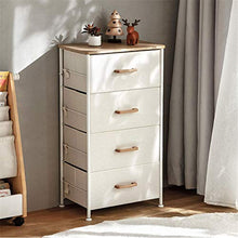 JINBAO Organizer per cassettiera a 4 cassetti, Alta Torre di stoccaggio in Tessuto, cassetti in Tessuto Facili da Tirare, per Camera da Letto, corridoio, Ingresso, armadi, vivai
