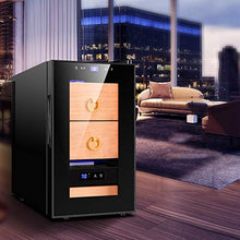 Acciaio Inossidabile Cigar Cabinet Idratante Governo Cedro Spagnolo Di Legno Della Struttura 100 Cigar Cabinet Cigar Humidor Può Visualizzare Umidità Regalo ( Color : Black , Size : 25*50*45cm )