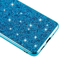 Nadoli Glitter Custodia per Huawei P40 Pro Rosso Morbido Silicone Bling Galvanotecnica Telaio Ultra Sottile Antiurto Antigraffio Protettivo Custodia Copertina Cover