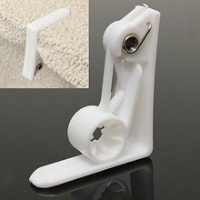 Ainstsk - 4 mollette per tovaglia, con molla, in plastica, per casa, giardino, feste, picnic, matrimonio, cucina, 6 x 5,3 cm, colore: bianco, 4 pezzi