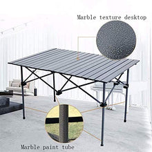 Tavolo da picnic all'aperto Tavolo pieghevole all'aperto Ultra Light Alluminio Black Table Portatile Tempo libero Balcone Tavolino Da Tavolo da caffè Auto Camping Table Beach Public Puball Stand Table