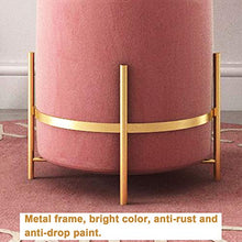 Sgabello da Toeletta Senza Schienale, Moderne Sedia da Trucco, Pouf Grigio per Camera da Letto, Poggiapiedi per Divano del Soggiorno, Bello e Pratico