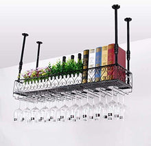 FCXBQ Scaffale per Vino Appeso a Parete in Metallo Europeo Scaffale per soffitto in Ferro battuto Scaffale per Vino Appeso Scaffale per Bottiglia di Vino Telaio per Occhiali Scaffale per Vino (col