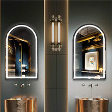 Bathroom Specchio, LED Parete Specchi Make Up Specchi con Anti-Fog Funzione, Oscurabile Tocco Switch, 3 Colori Toni, Bagno Camera da Letto Ingresso Decorativo