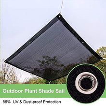 Telo Ombreggiante Panno Ombreggiante Nero (Fune Inclusa), Tenda da Sole Rettangolare/Quadrata a Vela, Eccellente Copertura in Rete per Esterni Portico Pergola Canopy Top, 85% di Protezione dai Raggi
