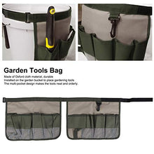 Heaveant Borsa per Attrezzi da Giardino, Borsa per Attrezzi a Secchio Regolabile Pesante Borsa per Attrezzi da Giardino Borsa per Attrezzi Multifunzione Borsa per Cintura Secchiello Organizer