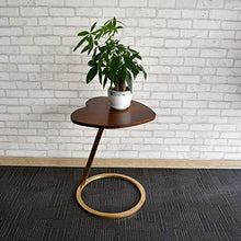 TONG HXF- Piccolo Tavolo da caffè in Legno massello Camera da Letto Amore Semplice Creativo Moderno Soggiorno in Ferro battuto Mobile tavolino Durevole