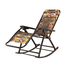 Sedia a sdraio da uomo vecchio, sedia a dondolo pigro per ufficio e balcone, pieghevole da donna incinta, reclinabile, 67 x 55 x 77 cm