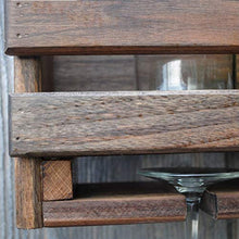 LXD Portabici Del Vino, Mensola da Parete Vintage in Legno Massello Wall Appeso