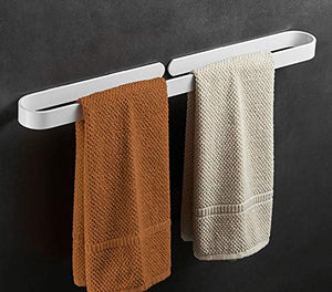 Bianco creativo singolo portasciugamani portasciugamani portasciugamani bagno mensola appeso a muro punch 30cm