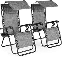 L&B-MR - Lettini da giardino con sedie a sdraio e supporto per bevande