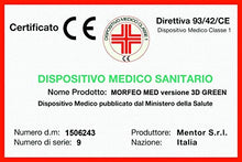 MENTOR - Materasso Molle Med H3 Matrimoniale 180x200 Morfeo Med 3D Green DISP. Medico DETRAIBILE H23 a Nove Zone di portanza differenziata, sfoderabile e Lavabile.