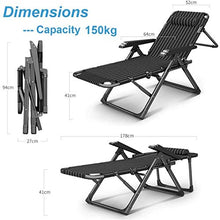 XLYYHZ Sedia Zero Gravity Lettino Prendisole ， Pieghevole da Giardino Patio Sedia a Sdraio per Esterni Cuscini da Salotto reclinabili, Sedia da Ufficio reclinabile Portatile con poggiapiedi Chaise