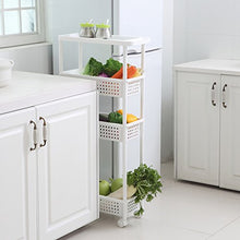 &ripiano di stoccaggio Mensola del bagno del bagno Scaffale di stoccaggio della fessura del frigorifero del salone di immagazzinaggio della cucina del carrello stretto della cucina Scaffale di finitur