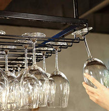 DJSMjbj Rack Stile Semplice Ferro Hanging Glass Wine Rack Decorazione del soffitto Mensola Ripiani Decke (Size : 120 * 40cm)