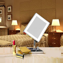 Dongyd Specchio per il truccon Lampada Specchio per Il Desktop Specchio HD con 32 luci LED, Interruttore a Pulsante, Rotazione Libera a 360 Gradi