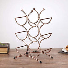 LHQ-HQ Wine Rack, 3 Strati impilabile Wine Rack - Classic Wine Rack - Adatto for Bar, armadi, dispensa, ECC - 6 Bottiglie, Metal