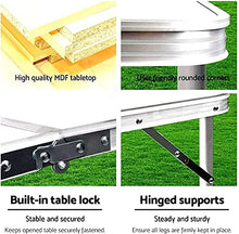 Tavolo da picnic all'aperto Tavolo da campeggio 60/80 / 120 cm Pieghevole da campeggio Pieghevole Alluminio Picnic Party Indoor Outdoor Dining Tables Tables Utility BBQ Tavolo pieghevole multifunziona