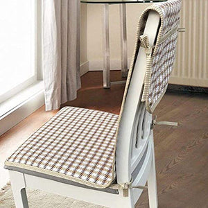 XHNXHN Set di Cuscini per sedili Lunghi e Profondi, griglia Cuscini per sedie Monopezzo Cuscini per sedie per Tavolo da Pranzo congiunti Cuscini per sedie per Interni Esterni Decorazioni per la CAS