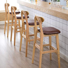GUOLINGHUI Sgabelli da Bar Quadrati Moderni Set di 2 Pezzi ， Sedie da Bar da Cucina for La Casa ， Sgabello da Bar con Altezza Comoda con Schienale E Poggiapiedi Sedile da Pub (Colore : Brown-2)