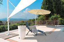 Danieli Ombrellone da Giardino 3x3 | Inclinazione Laterale del Parasole | Struttura in Alluminio Bianco con Chiusura a Soffietto | Telo in Poliestere da 200 gr | Dimensione del Parasole 3x3 mt