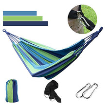 Sourcingmap® Cotone Corda Campeggio Amaca appesa in Tela Blu di Letto di 200cm x 80cm Combo B
