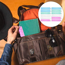 DOITOOL - Contenitore per pillole da viaggio, 12 pezzi, 7 griglie settimanali per pillole, scatola per medicine con catena
