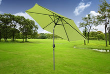 Angel Living Ombrellone da Giardino Ombrello da 270cm in Alluminio con Meccanismo di Inclinazione A Manovella Parasole per Mobili da Giardino (Mela Verde)