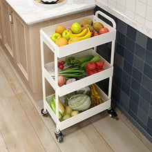 LYM &ripiano di stoccaggio Scaffalature Mobili per Bagno Finitura per Bagno Scaffale per Cucina Carrello per Verdura e Frutta 3 Strati con Ruote Scaffale Mobile Bianco Scaffale di Finitura