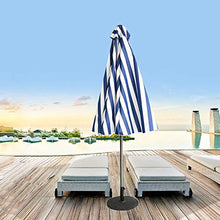 Sunshade all'aperto Spiaggia da sole ombrellone 2.7m a mano a mano a mano a mano a strisce Balcone Balcone ombrello Tempo libero Terrazza Giardino Villa Patio Ombrello senza base ( Color : Blue )