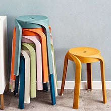 MKXF Plastic Sgabello Domestica Addensare Nordic Style Sgabello Tondo Sgabello Alto Sgabello Scarpe Modifica Sgabello Antiscivolo Dining Chair Attesa Banco,C